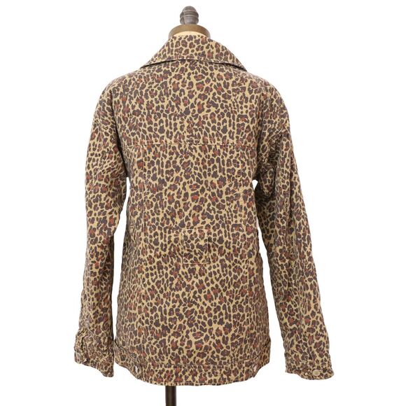MARISSA WEBB Ellery Print Anorak Jacket Coat XS Filling Lined Leopard Brown B26 - Picture 4 of 7